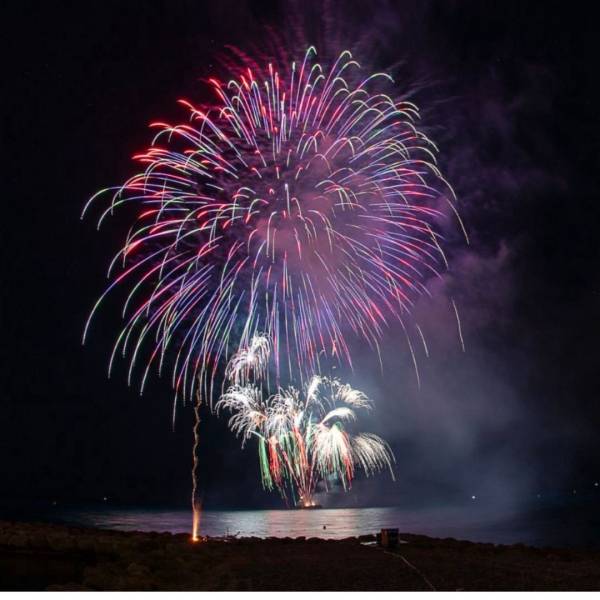 Spectacle pyrotechnique à Roquebrune Cap Martin 