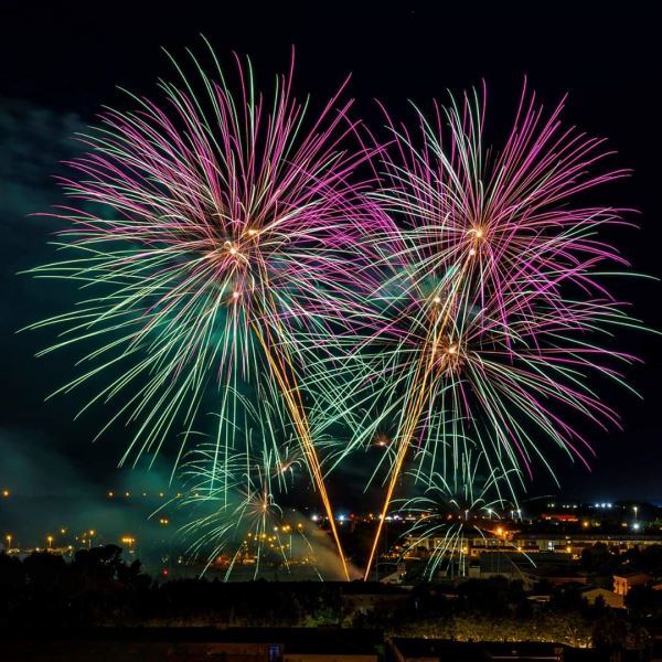 feu d'artifice à Lançon de Provence
