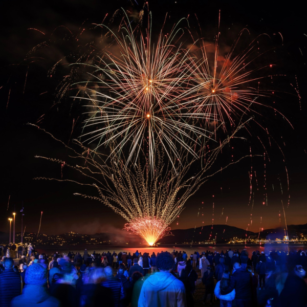 Spectacle pyrotechnique à Sainte maxime