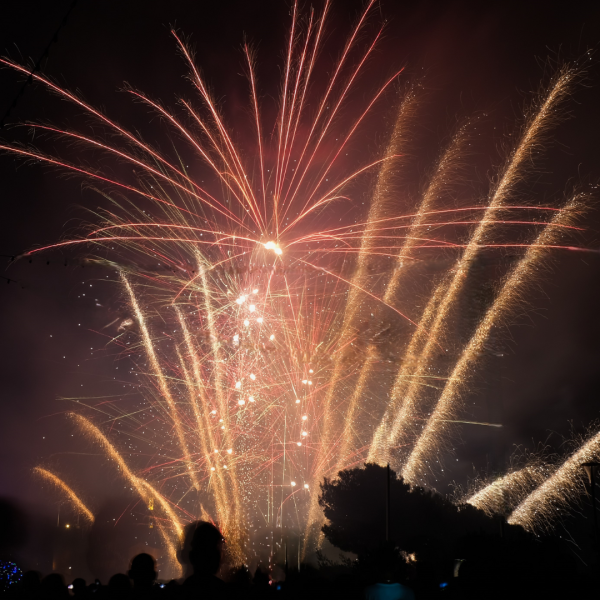 Feux d'artifice à grasse 